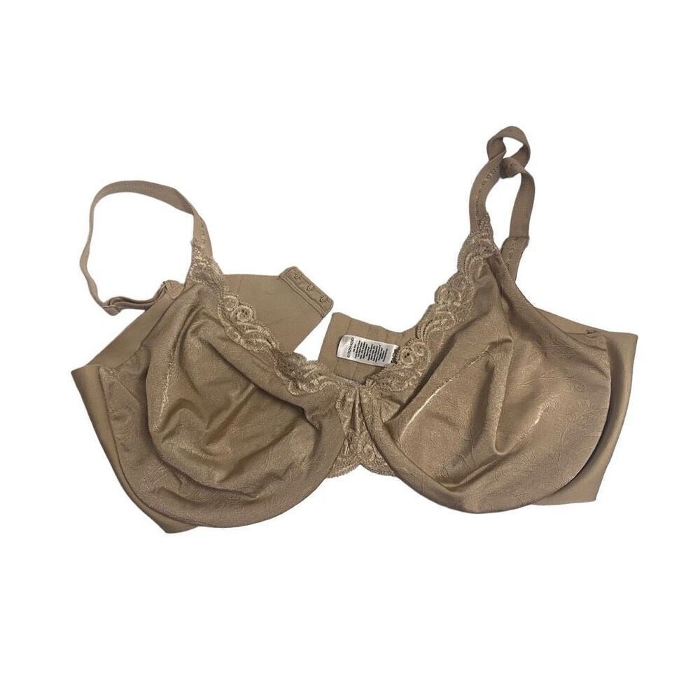 LILYETTE Women’s Tan Bra Size 42D Raw Edge Underwire‎
